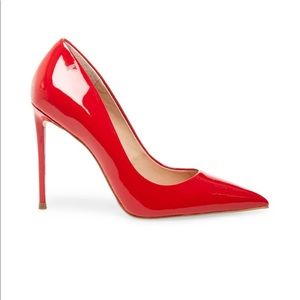 Steve Madden Vala red patent pumps